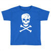 skull and crossbones pirate neon Toddler T-shirt