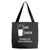 technically the glass is always full Tote Bags