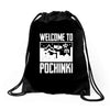 welcome to pochinki Drawstring Bags