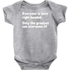 everyone born right handed left handed Baby Onesie