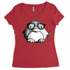 nerd penguin Women's Triblend Scoop T-shirt