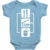 v2 eat sleep computer mouse Baby Onesie