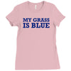 blue grass t shirt country music shirt cool tshirt harmonica banjo shi Ladies Fitted T-Shirt