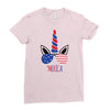 4th of July Ladies Fitted T-Shirt