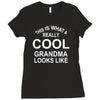 this is what a cool grandma looks like Ladies Fitted T-Shirt