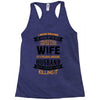 Super Cool Wife Of A Freaking Awesome Husband Racerback Tank