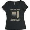 try restart Women's Triblend Scoop T-shirt