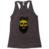 hipster skull Racerback Tank