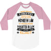 Super Cool Mother In Law Of A Freaking Awesome Daughter 3/4 Sleeve Shirt