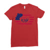 happy 4th of july Ladies Fitted T-Shirt