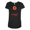 donut worry, be happy Maternity Scoop Neck T-shirt