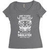 Life After Death Mess With My Daughter Women's Triblend Scoop T-shirt