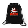 i'm nicer! Drawstring Bags