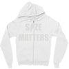 size matters Zipper Hoodie