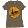 down rowdy the dog Ladies Fitted T-Shirt