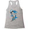 shark tornado Racerback Tank