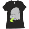 fart ghost Ladies Fitted T-Shirt
