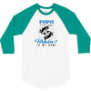 Papa is my Name Fishing Is My Game 3/4 Sleeve Shirt