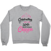 celebrating with the 70th birthday king t shirts Crewneck Sweatshirt