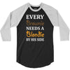 Every Brownie Needs A Blondie By His Side 3/4 Sleeve Shirt