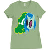 vector scratch Ladies Fitted T-Shirt