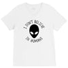i don't believe in humans V-Neck Tee