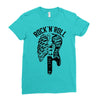 rock and roll Ladies Fitted T-Shirt