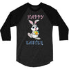 Bunny Happy Easter 3/4 Sleeve Shirt