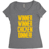 Winner Winner Chicken Dinner Women's Triblend Scoop T-shirt