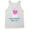 i love july especially the 4th Tank Top