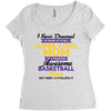 I Never Dreamed I'd Grow Up To Be A Super Cool Mom Of A Freaking Aweso Women's Triblend Scoop T-shirt