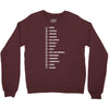 beard length chart Crewneck Sweatshirt