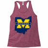 ohio for michigan Racerback Tank