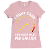 I Don't Care How Many Miles Per Gallon Ladies Fitted T-Shirt