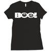 boo pumpkin Ladies Fitted T-Shirt