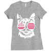 cat usa Ladies Fitted T-Shirt