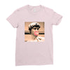 Michelangelo David Bubble Gum Ladies Fitted T-Shirt