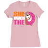 She Wants The D - Dunkin Donuts Ladies Fitted T-Shirt