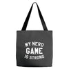 nerd game is strong Tote Bags