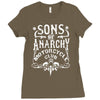sons of anarchy soa motorcycle club tv show Ladies Fitted T-Shirt