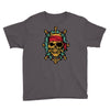 pirate bones skull Youth Tee