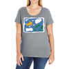 rose's green Ladies Curvy T-Shirt