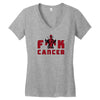 fuck cancer Women's V-Neck T-Shirt