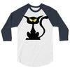black cat 3/4 Sleeve Shirt