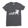 alien evolution   mens funny Ladies Fitted T-Shirt