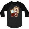 triple beagle portrait 3/4 Sleeve Shirt