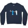 bad sock puppet Crewneck Sweatshirt