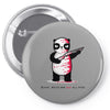 black, red and white Pin-back button
