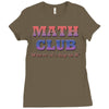 math club hippie hipster Ladies Fitted T-Shirt