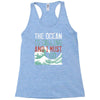 the ocean is calling Racerback Tank